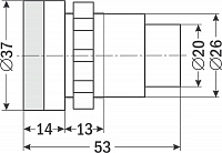 Индикатор AR-AD16-30DS белый =24В