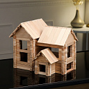 Конструктор деревянный Лесная мастерская «Коттедж», 4 в 1, 206 деталей, массив бука