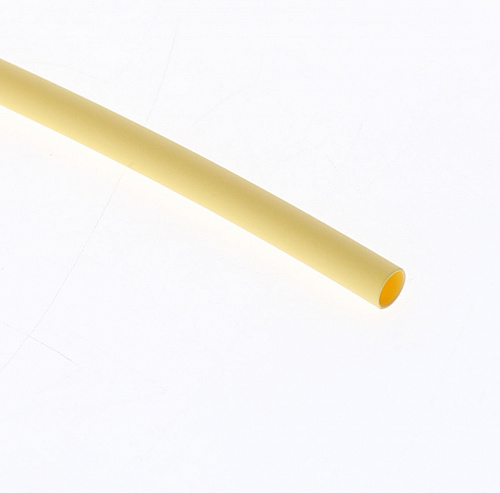 Трубка термоусадочная 9/3мм (3:1) желтая, клеевая (1 метр)