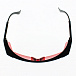 Очки защитные с регулируемыми по длине дужками, поликарбонатные линзы с оправой (красные)