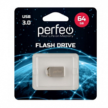 Карты памяти Perfeo USB3.0 64GB M11 METAL SERIES