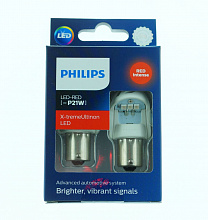 Светодиодная лампа P21W Philips X-tremeUltinon LED gen2 Red 12/24V 11498XURX2 