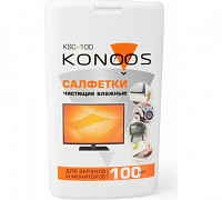 Салфетки Konoos KSC-100  для экранов,оптики в компактной банке, 100шт