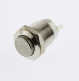 Кнопка антивандальная D-12 mm steel OFF-(ON) (2pin) 