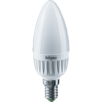 Лампа "свеча" диммируемая Navigator NLL-C37-7-230-4K-E14-FR-DIMM (аналог 60Вт, белый)