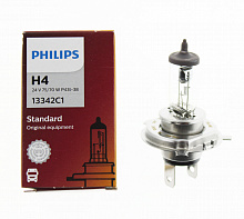 Галогенная лампа головного света H4 Philips Standart 3200К 24V 75/70W P43t-38 13342C1